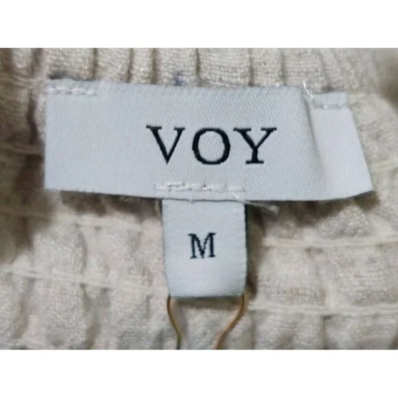 NWT Voy Linen Blend Spaghetti Strap Multi Color Dress W/ Smocked Back~Medium - Picture 3 of 9